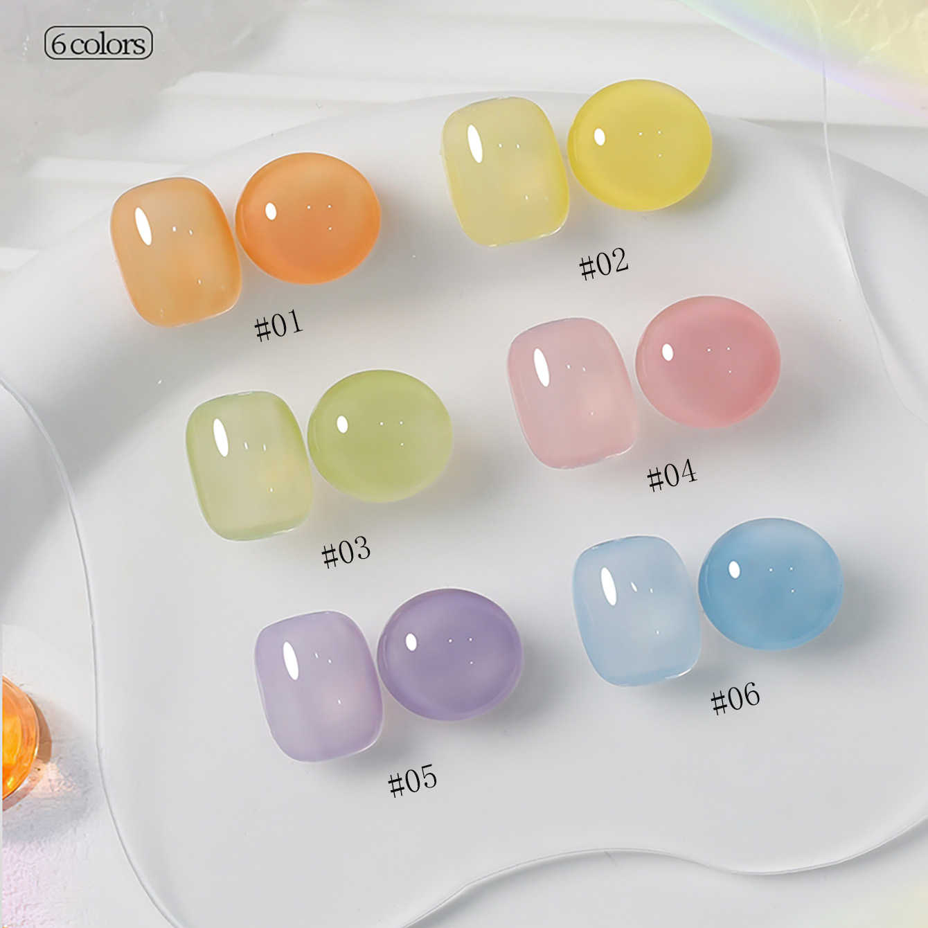 SHAKA 1-6 ชิ้นโรแมนติกมาการอง  - Nail Art Valentines Day บทวิจารณ์และราคา