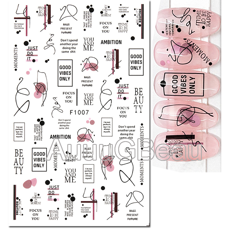 3d Nail Art Decals วันวาเลนไทน - Nail Art Valentines Day บทวิจารณ์และราคา