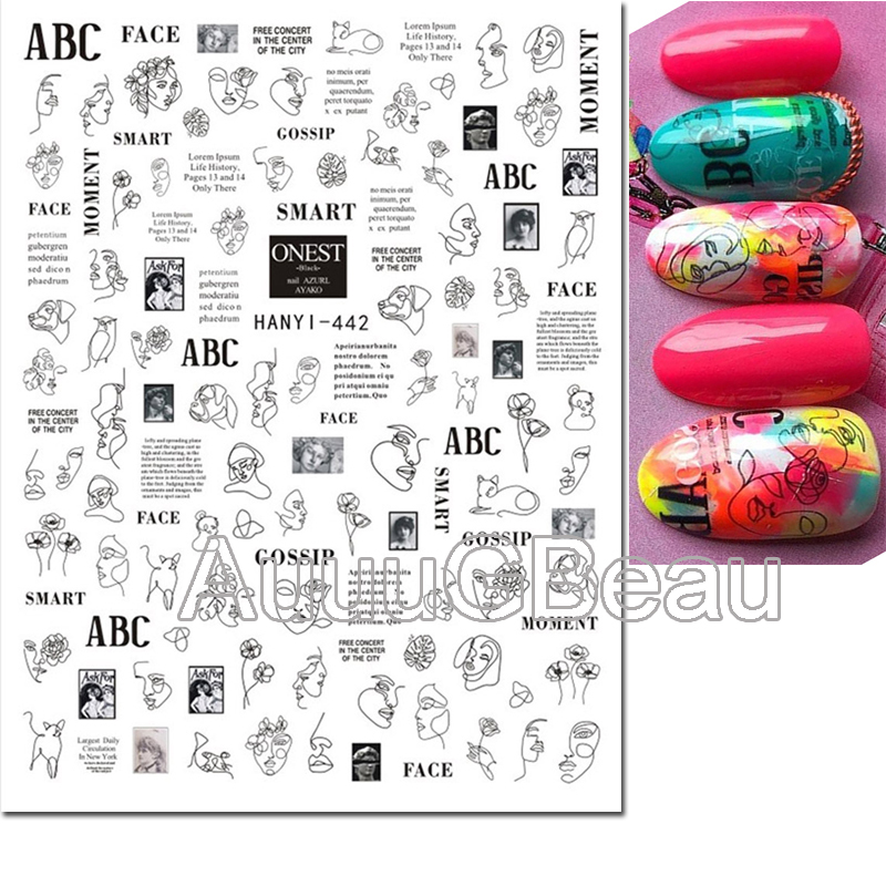 3d Nail Art Decals วันวาเลนไทน - Nail Art Valentines Day บทวิจารณ์และราคา