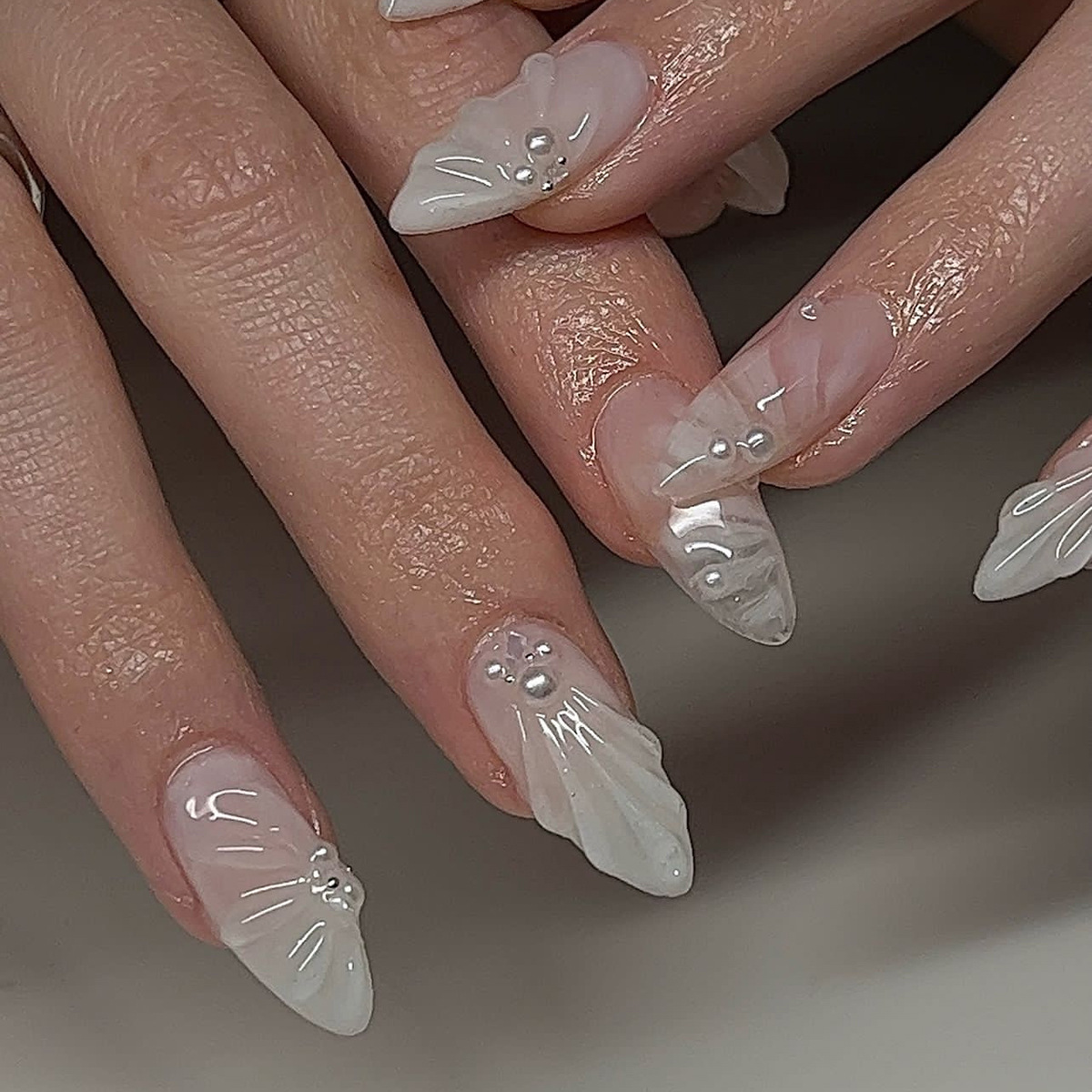 24 ชิ้นเรียบง่ายสีเขียวฝรั่งเศ - Nail Art Oval บทวิจารณ์และราคา