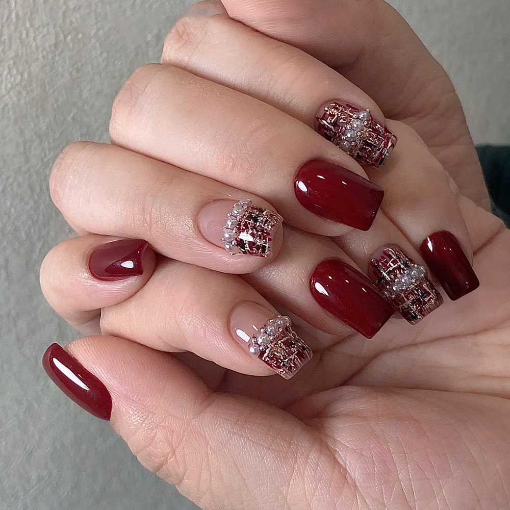 สติ๊กเกอร์ติดเล็บลายโบว์รูปหัว - Nail Art Valentines Day บทวิจารณ์และราคา