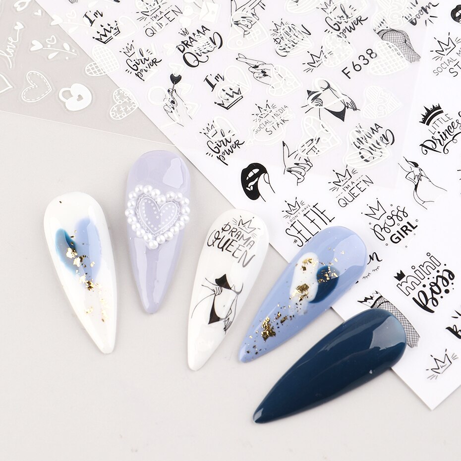 สติกเกอร์ติดเล็บรูปหัวใจสำหรับ - Nail Art Valentines Day บทวิจารณ์และราคา