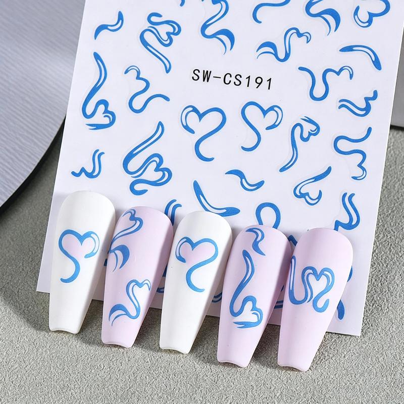 สติ๊กเกอร์ตกแต่งเล็บ 2 แผ่น ลา - Nail Art Valentines Day บทวิจารณ์และราคา