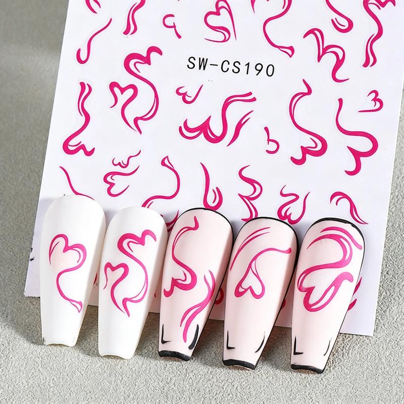 สติ๊กเกอร์ตกแต่งเล็บ 2 แผ่น ลา - Nail Art Valentines Day บทวิจารณ์และราคา