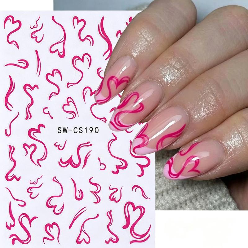 สติ๊กเกอร์ตกแต่งเล็บ 2 แผ่น ลา - Nail Art Valentines Day บทวิจารณ์และราคา
